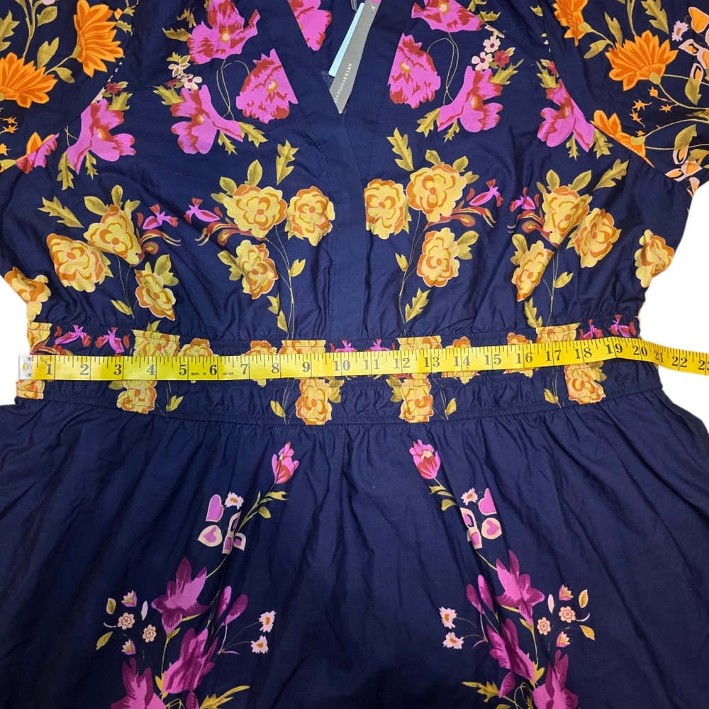 NWT Anthropologie The Somerset Maxi Dress Size 2X Navy Blue Blueberry Pockets - Picture 10 of 12